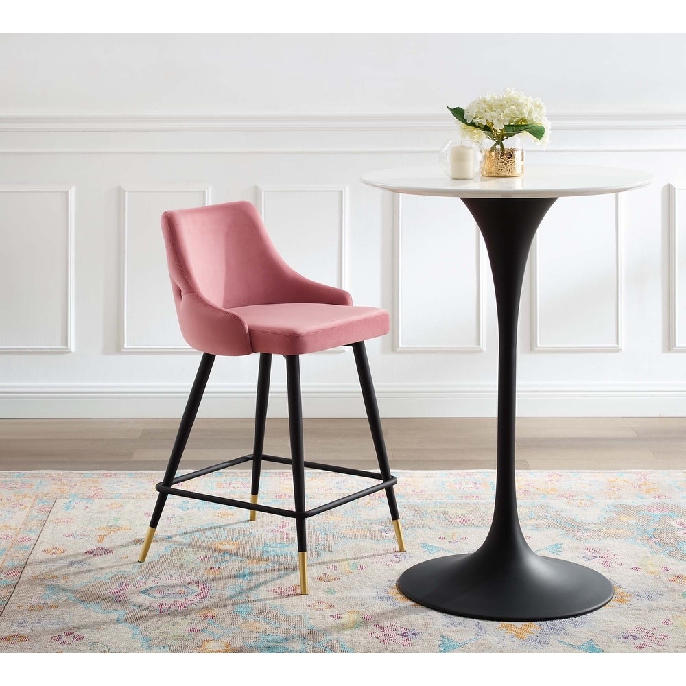 Adorn Performance Velvet Counter Stool