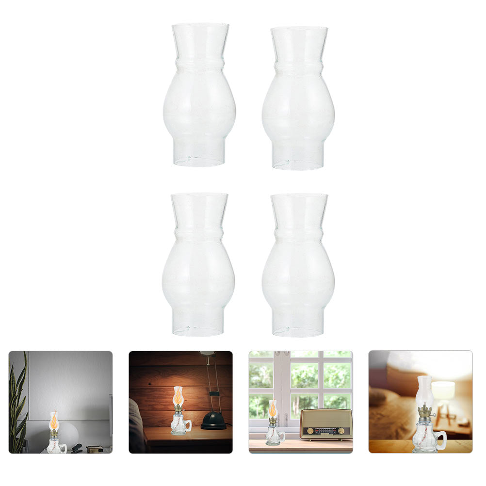 Nuolux Lamp Glass Chimney Oil Kerosene Shade Cover Globes Replacement Light Shades Vintage Lantern Chimneys