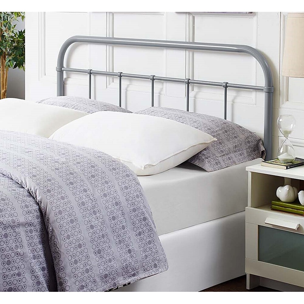 Lomita Classic Full Size Grey Metal Headboard