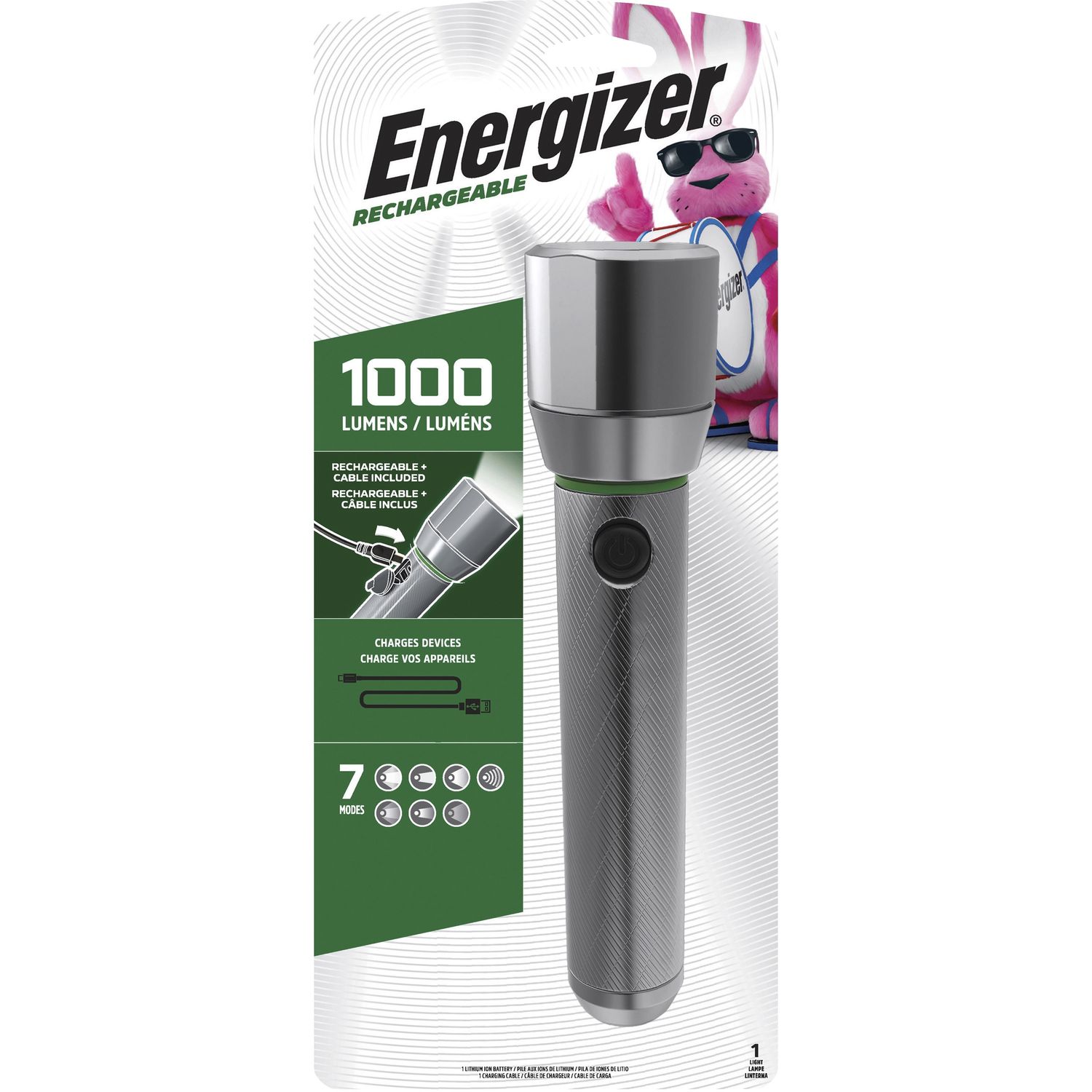 Vision HD Rechargeable Flashlight by Energizer Holdings， Inc EVEENPMHRL7CT