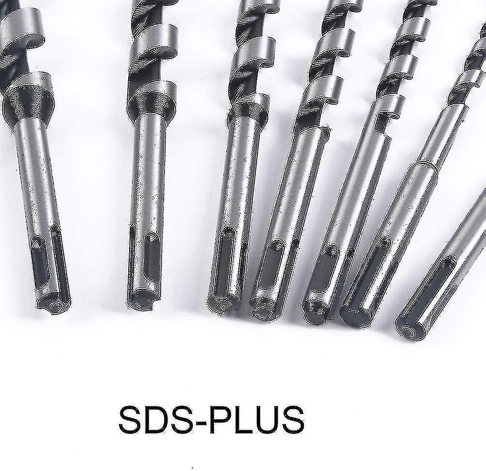 Helical Wood Drill Bit. 7 Pcs Sds-plus Woodworking Drill Bits Set In Carbon Steel Spiral