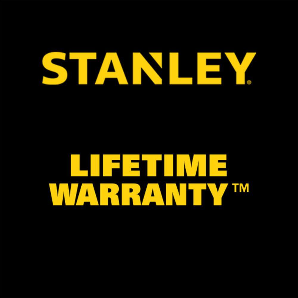 Stanley 14  38 in. Drive Black Chrome SAE 69-Piece Mechanic Tool Set 92-824