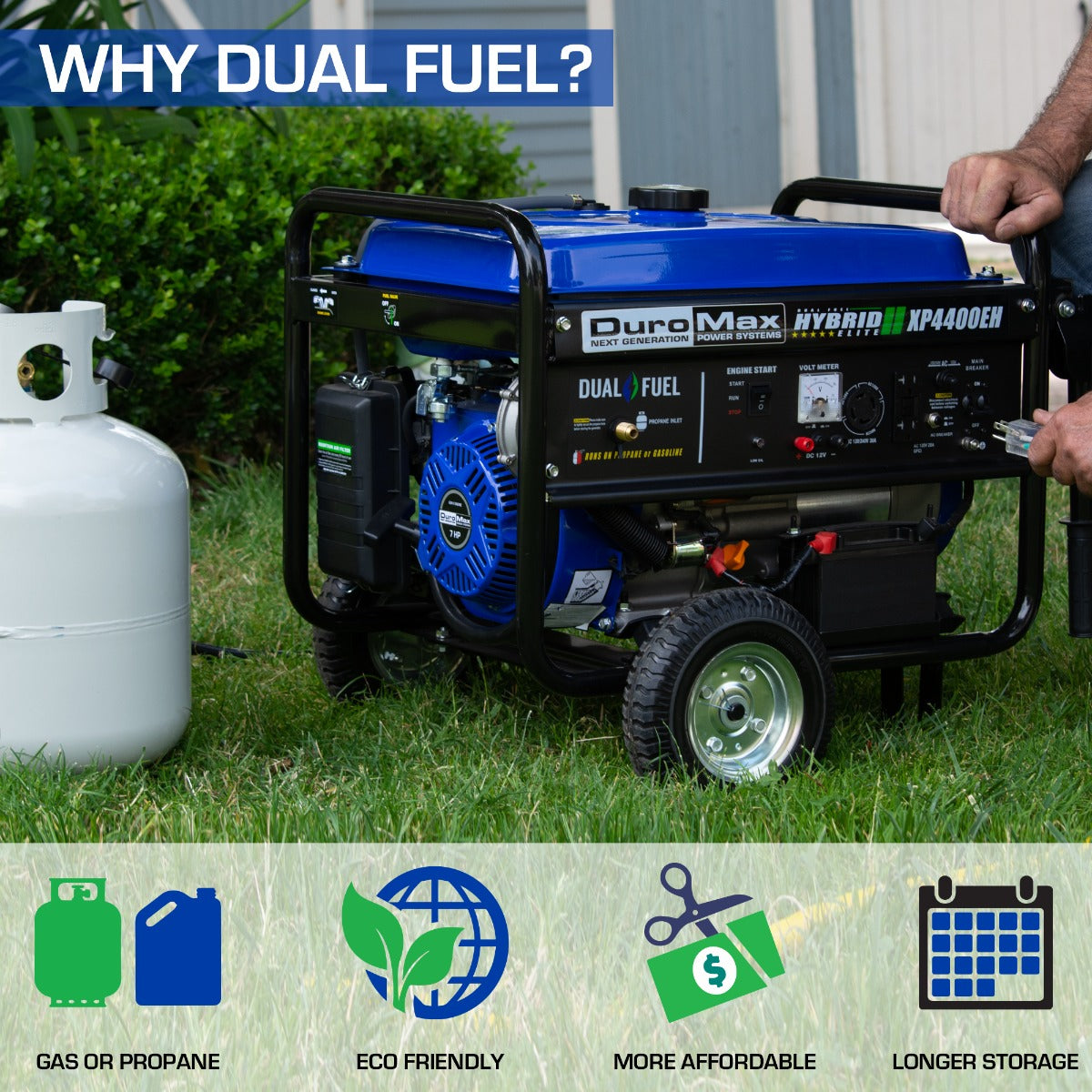 4,400 Watt Dual Fuel Portable Generator