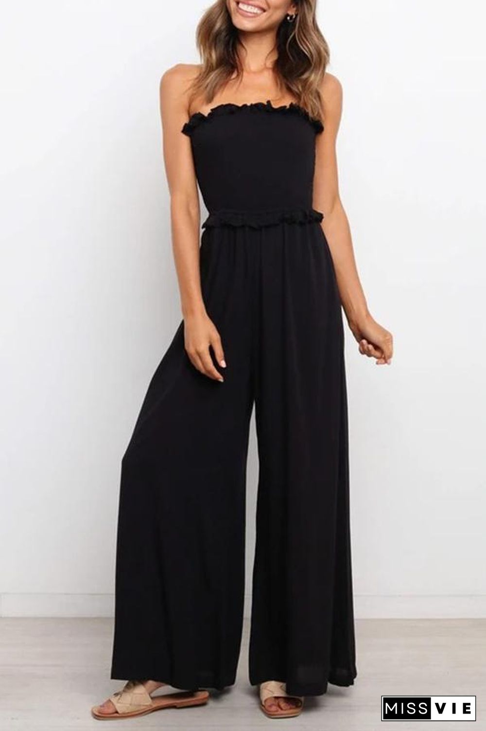 Count On Me Strapless Utility Jumpsuit