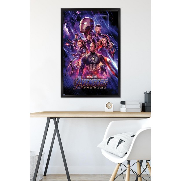 Trends International Marvel Cinematic Universe Avengers Endgame One Sheet Framed Wall Poster Prints