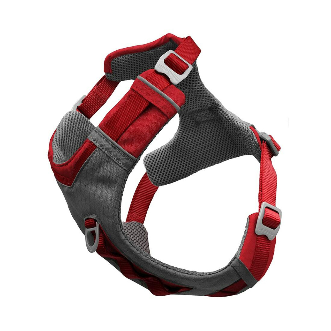 Kurgo Journey Air Dog Harness， Red/Grey