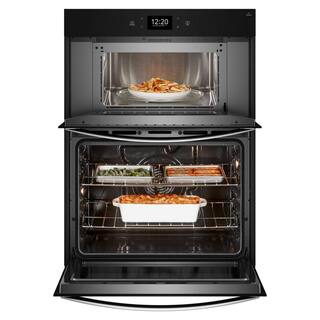 Whirlpool 30 in. Single Electric Wall Oven with True Convection Self-Cleaning in Fingerprint Resistant Stainless Steel WOES7030PZ