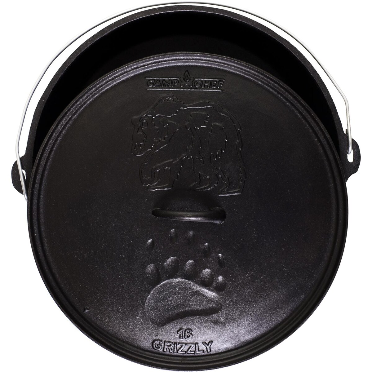 Camp Chef 10-Quart Seasoned Cast Iron Dutch Oven