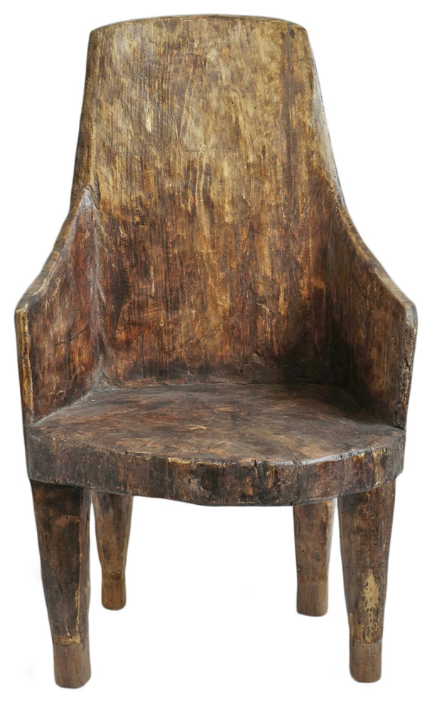 Consigned Vintage Naga Tribe Chair 13   Rustic   Armchairs And Accent Chairs   by Design Mix Furniture  Houzz