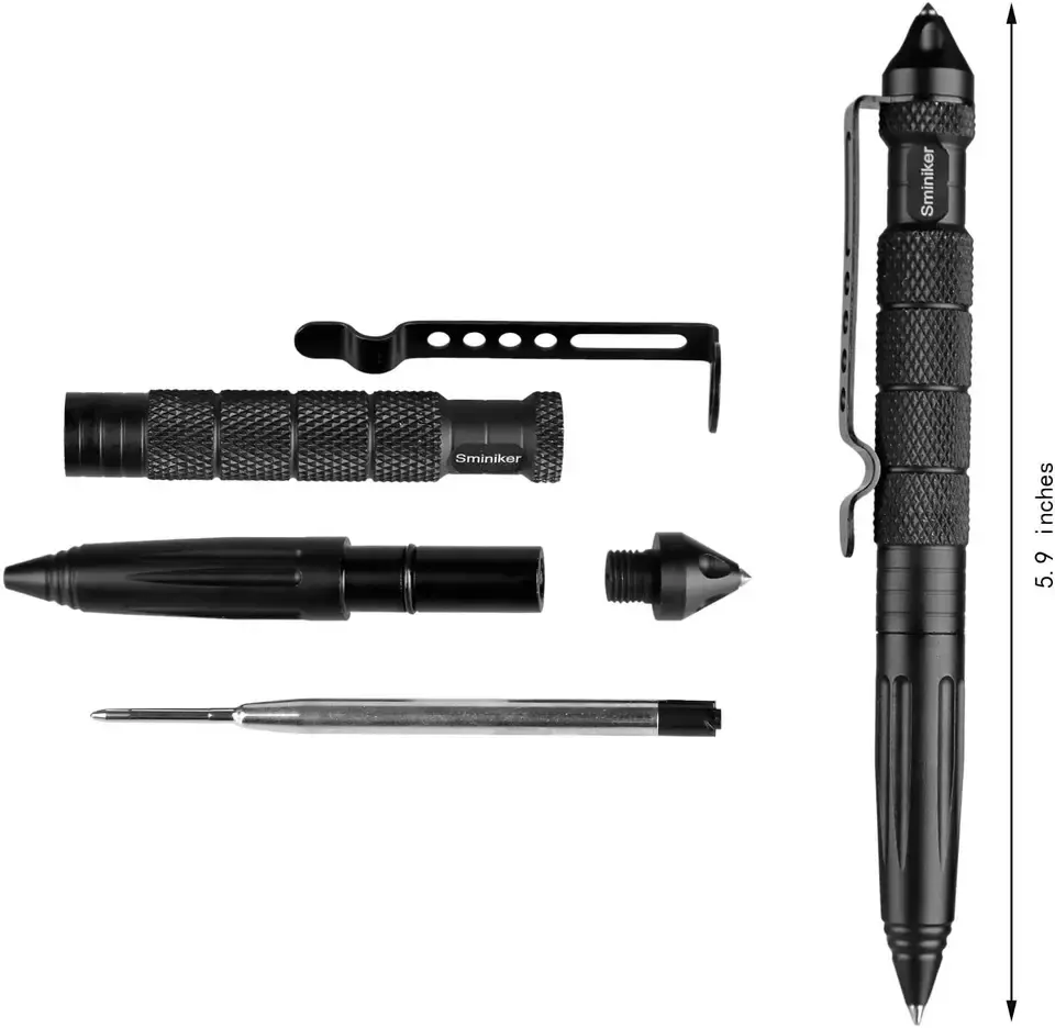 Outdoor Emergency Survival Tool Tactical Pen Portable Tungsten Steel Head Tactical Pen