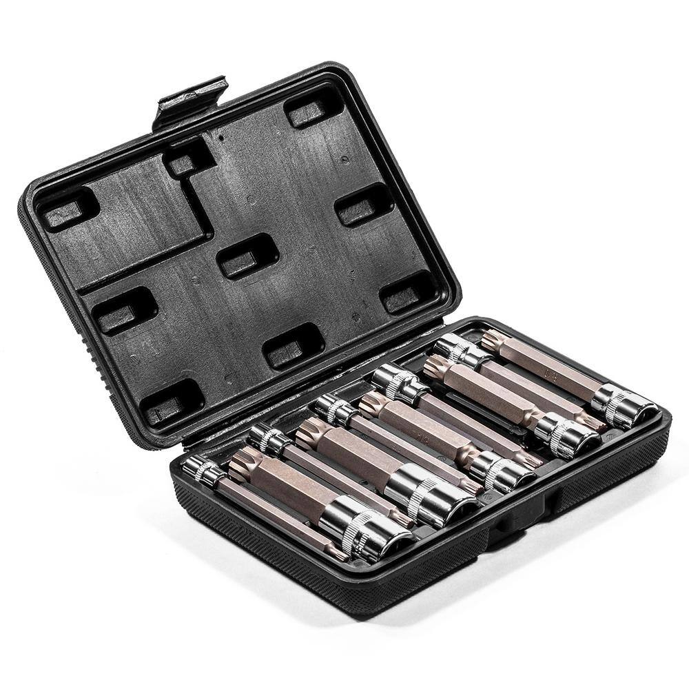 Stark Long XZN Triple Square Bit Socket Set (10-Piece) 33601