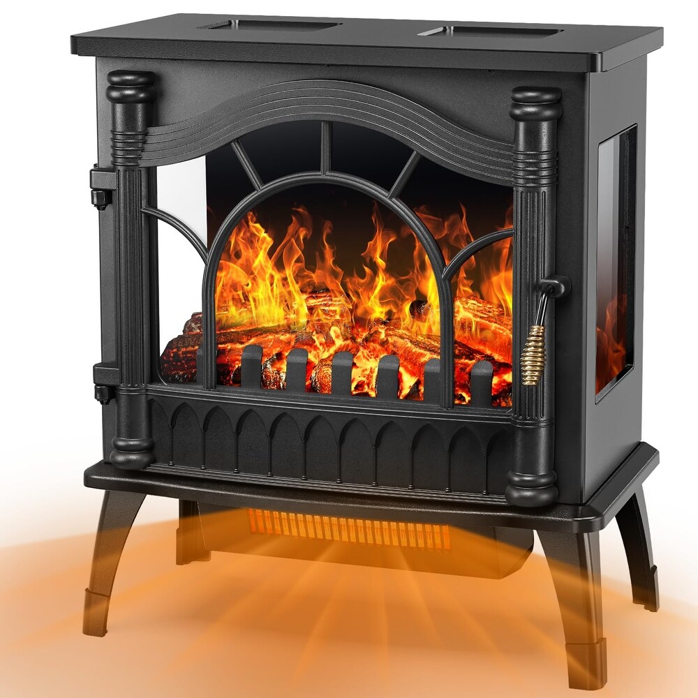 Electric Fireplace Heater  1000/1500W Electric Fireplace with Realistic Flames Effect  ETL Certificated Overheating Protection