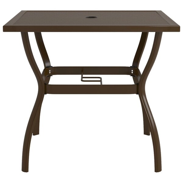 vidaXL Patio Table Brown 32.1