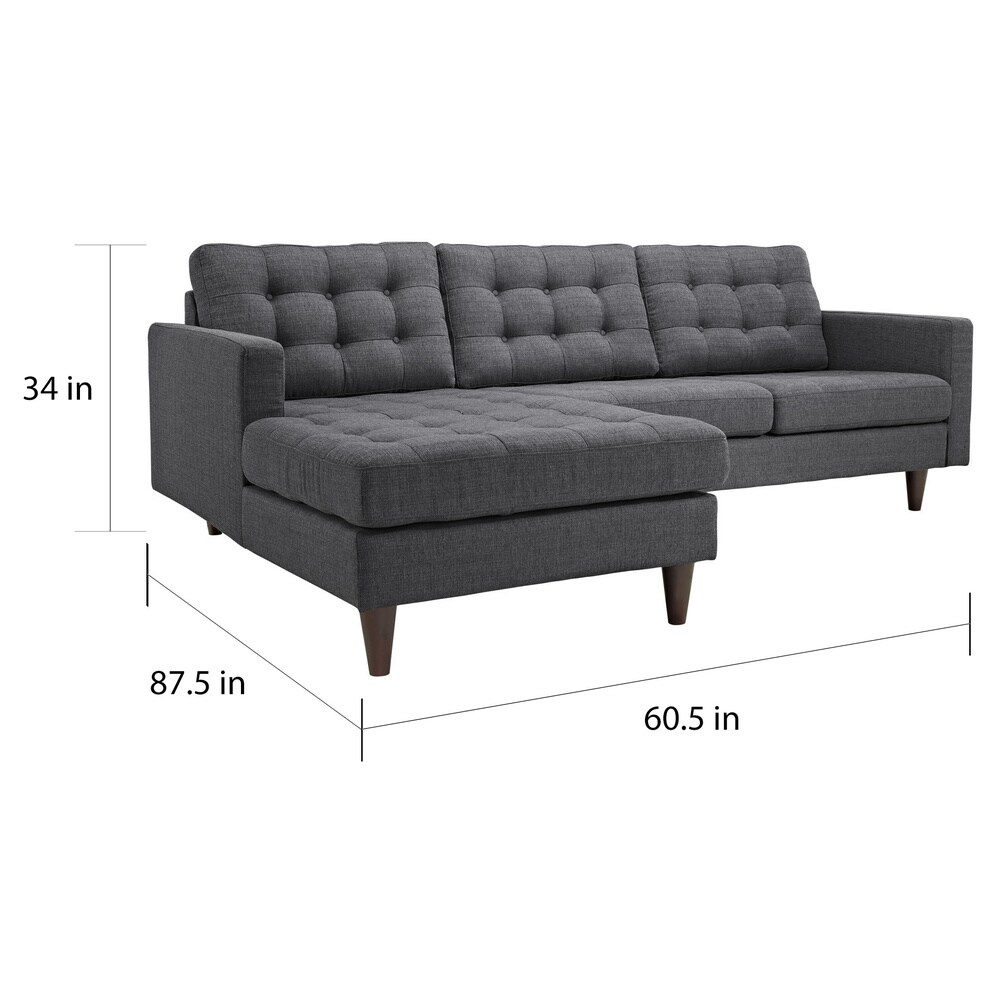 Empress Left arm Sectional Sofa   2piece