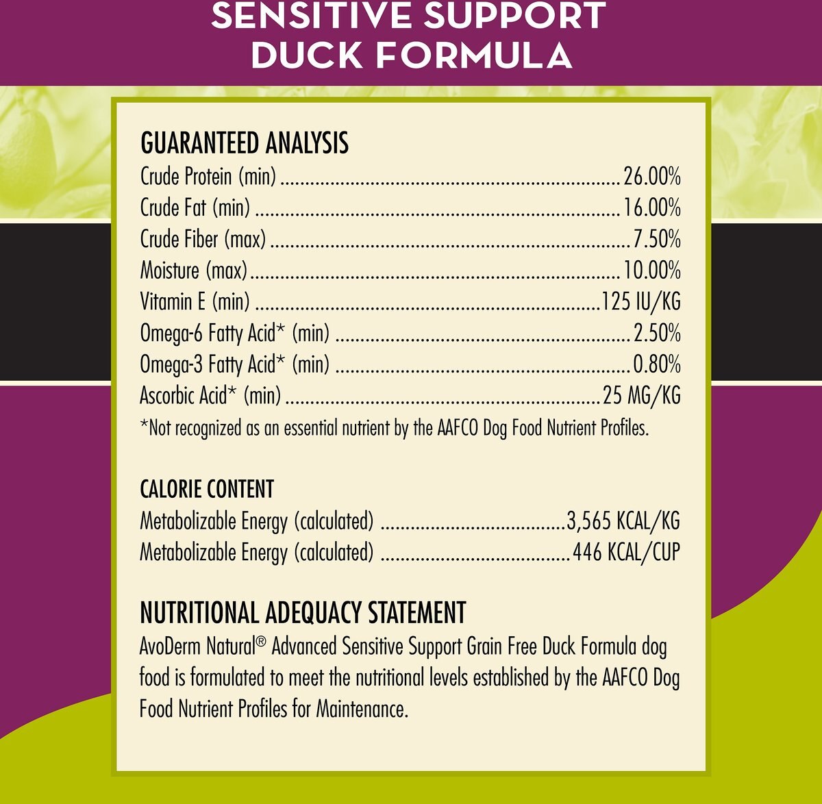 AvoDerm Natural Grain-Free Sensitive Support Duck Recipe Adult Dry Dog Food