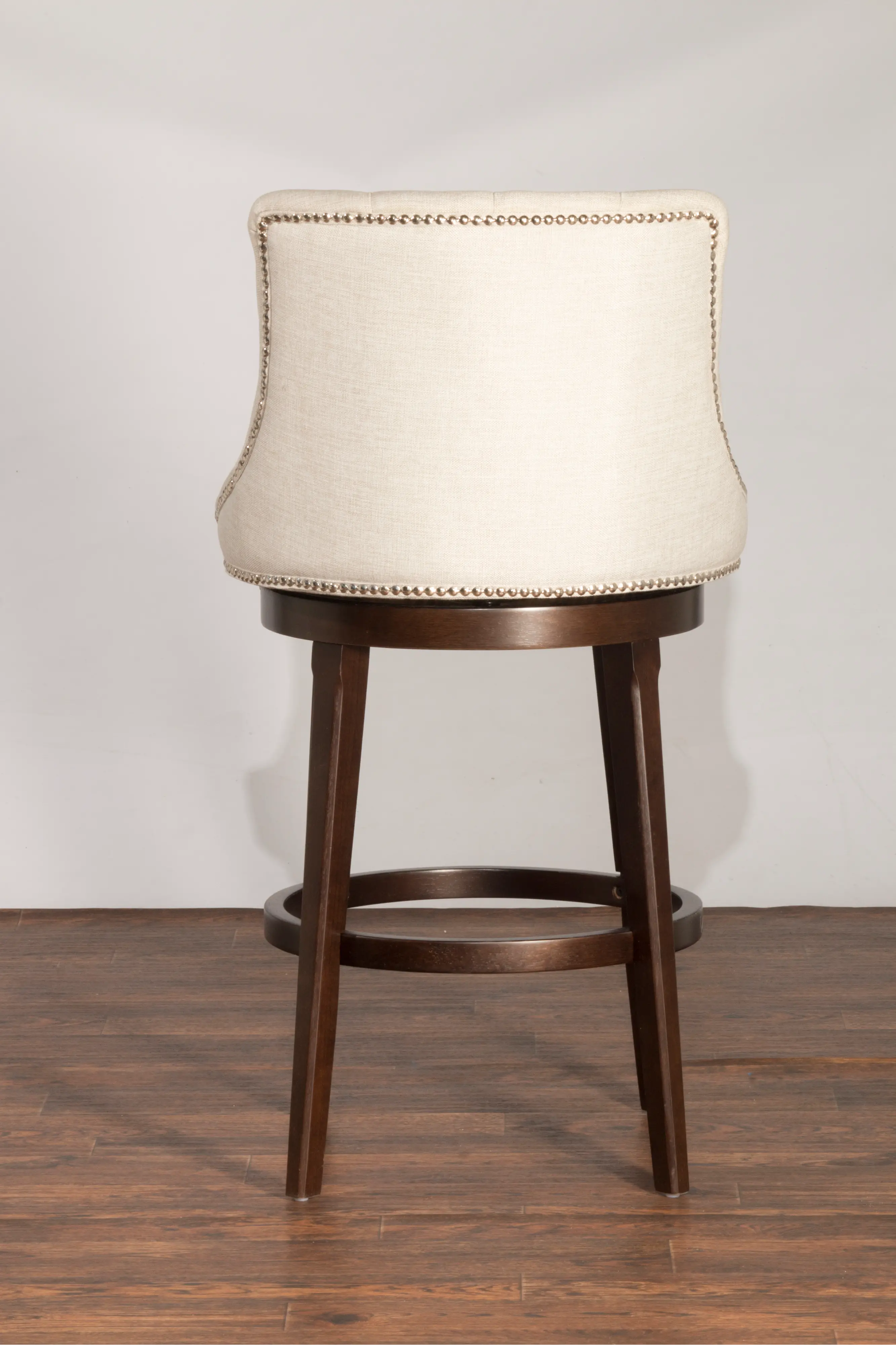 Cream Upholstered Swivel Counter Height Stool - Halbrooke