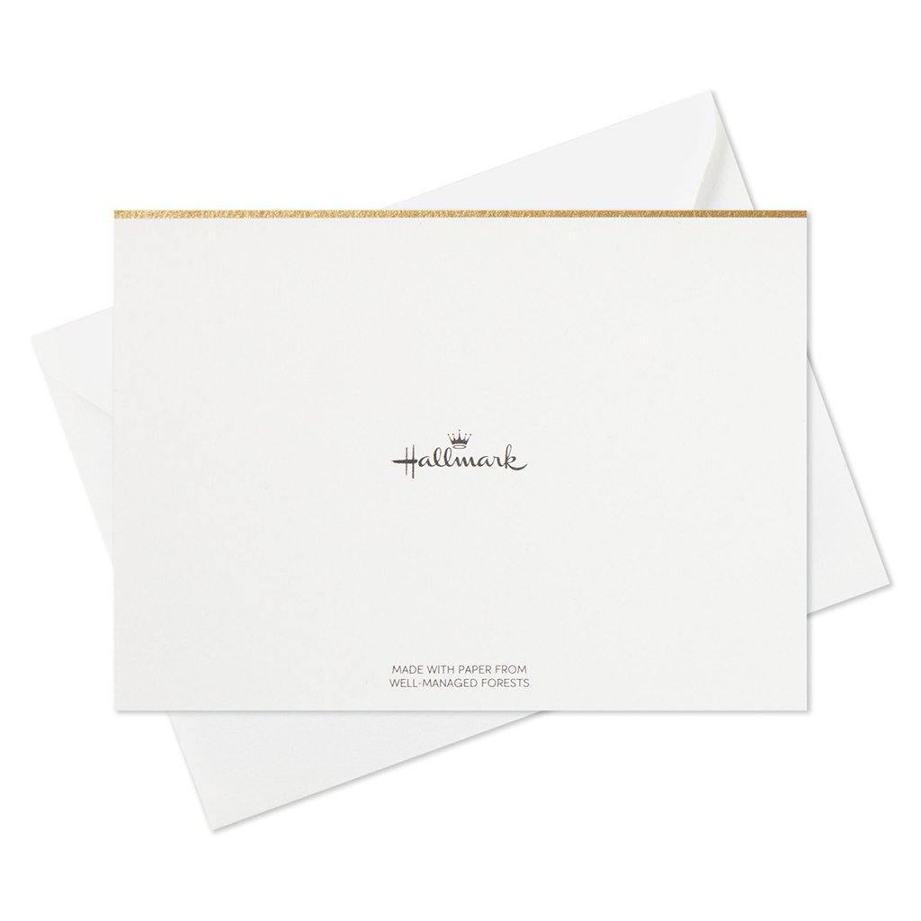 Hallmark  Embellished Elephant Blank Thank-You Notes, Box of 10