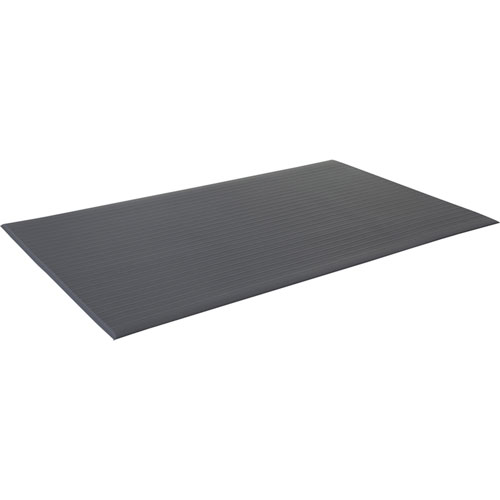 Genuine Joe Beveled Edge Vinyl Anti-Fatigue Mat | 3' x 60'， Black | GJO02053