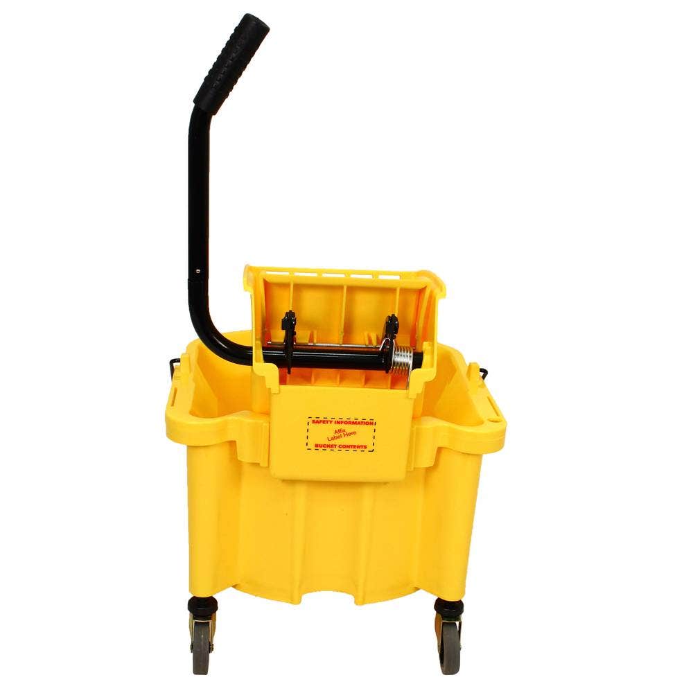 Impact 9Y/2626-3Y Sidepress Wringer and Bucket Combo， 26 qt.， Yellow