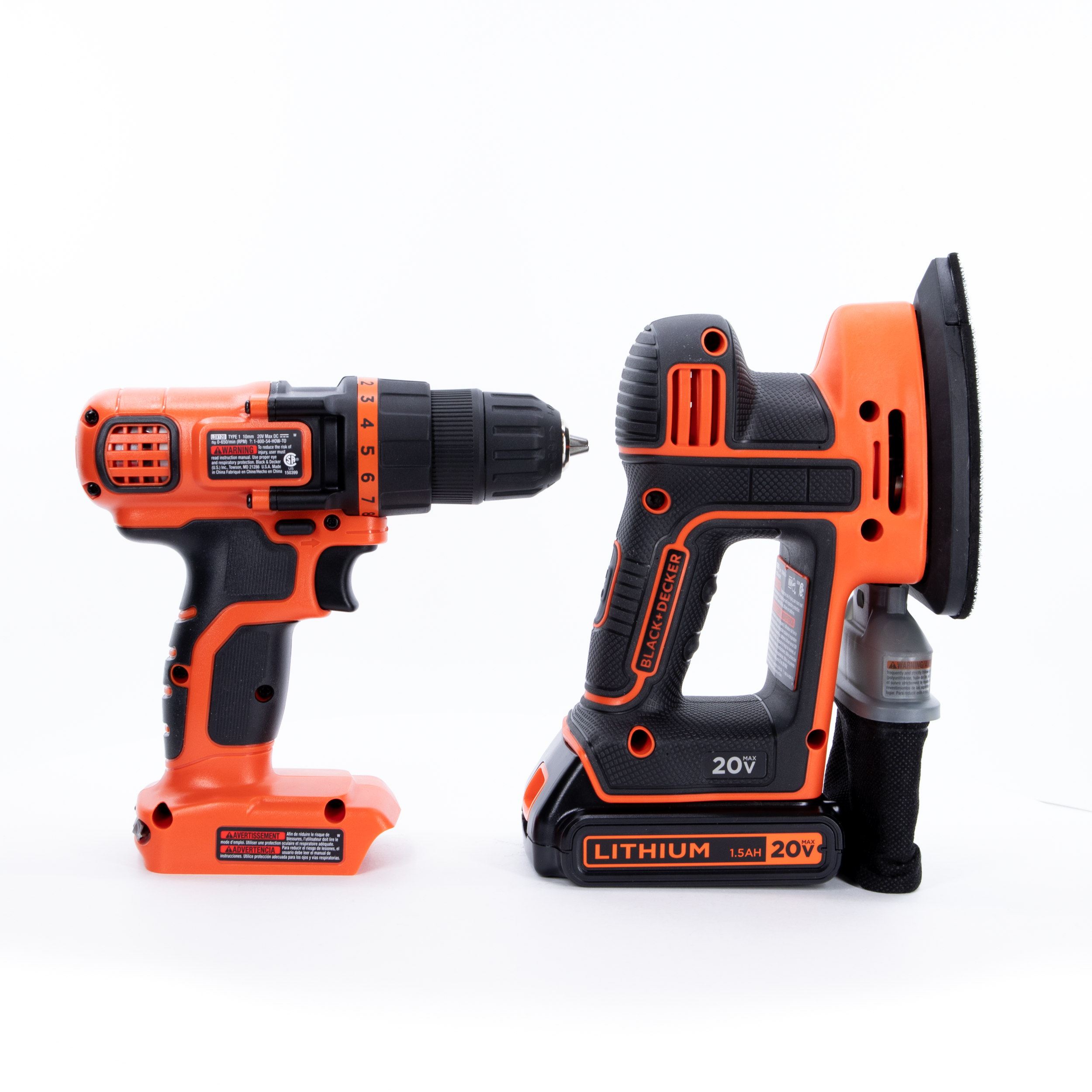 20V MAX* POWERCONNECT™ Cordless Drill/Driver + MOUSE™ Detail Sander Combo Kit