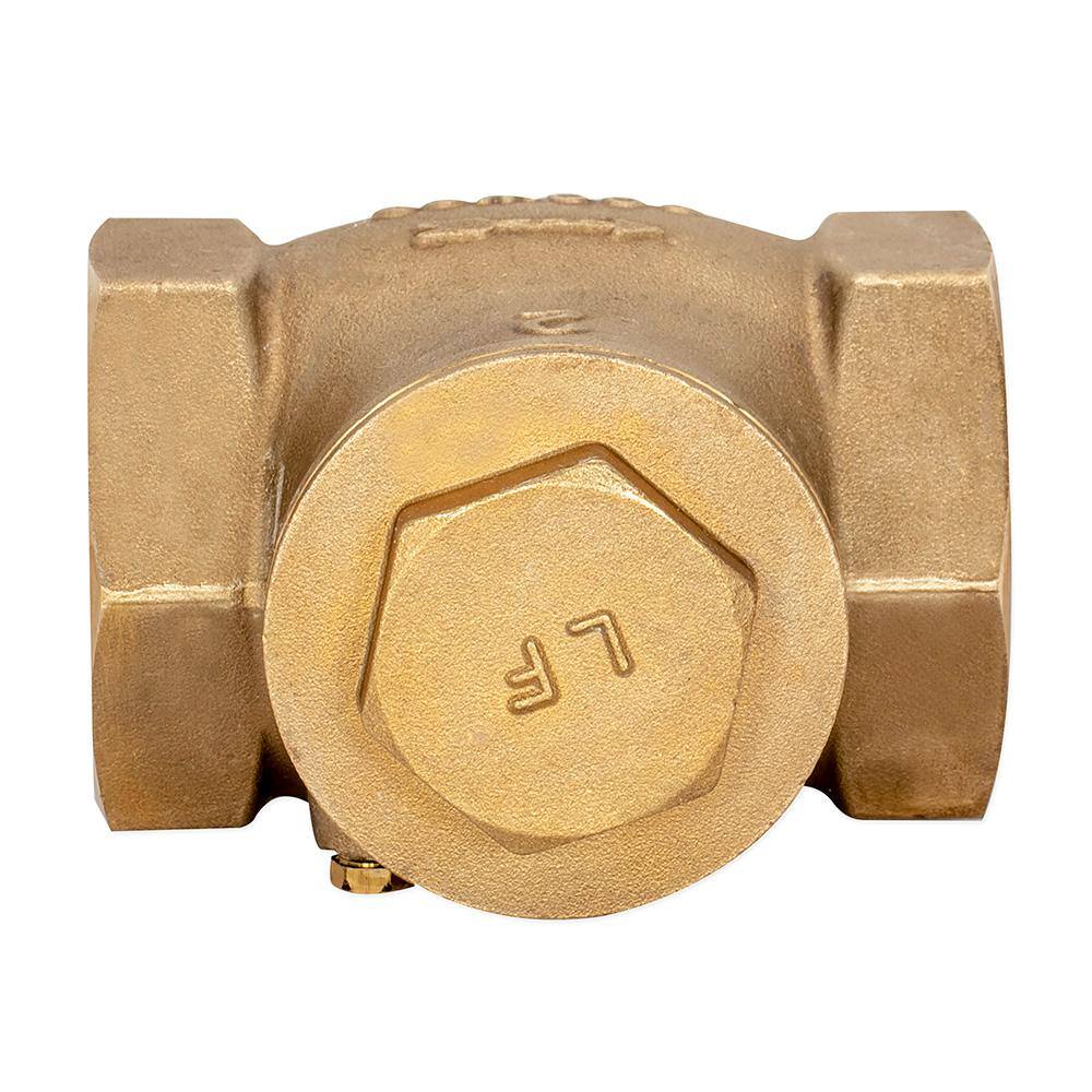 EZ-FLO 2 in. Brass Swing Check Valve 20431LF