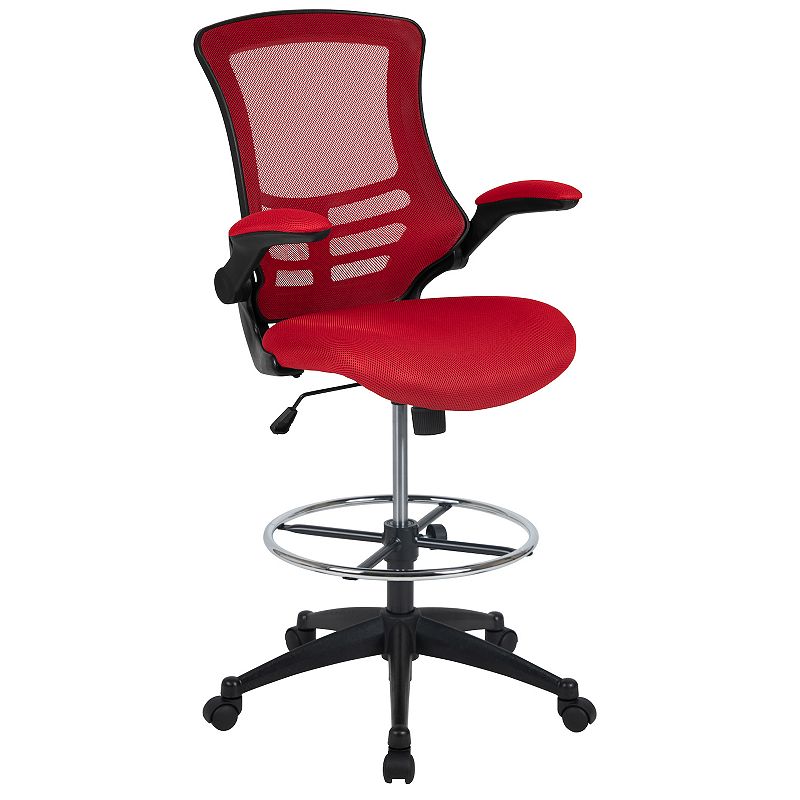 Flash Furniture Mid-Back Mesh Ergonomic Drafting Office Chair