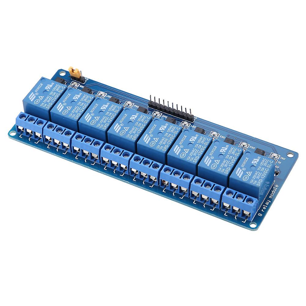 8 Channel Low Level Trigger Relay Module With Optocoupler 12v