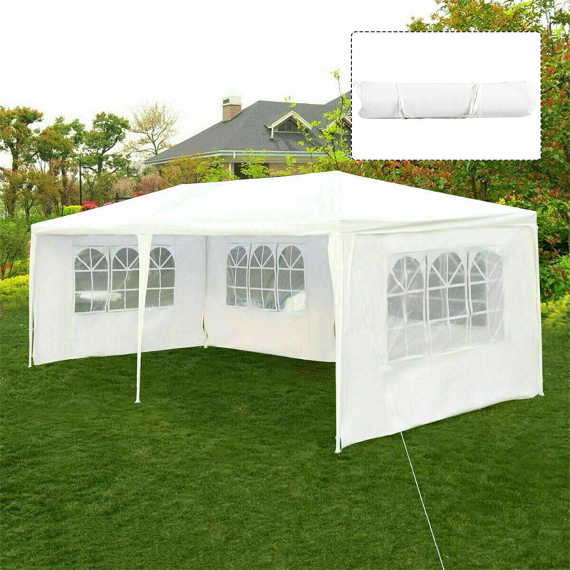 Canada Only - 10 x 20 FT Outdoor Party Wedding Canopy Tent with 4 Removable Sidewalls & Carry Bag