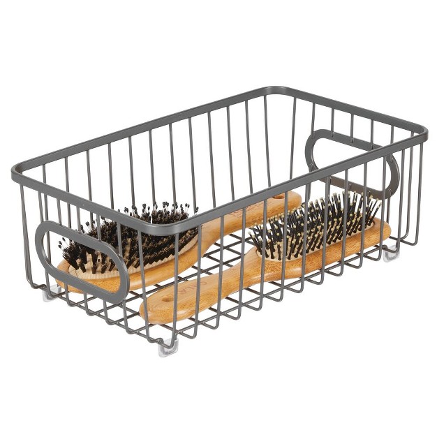 Mdesign Metal Bathroom Storage Organizer Basket 4 Pack