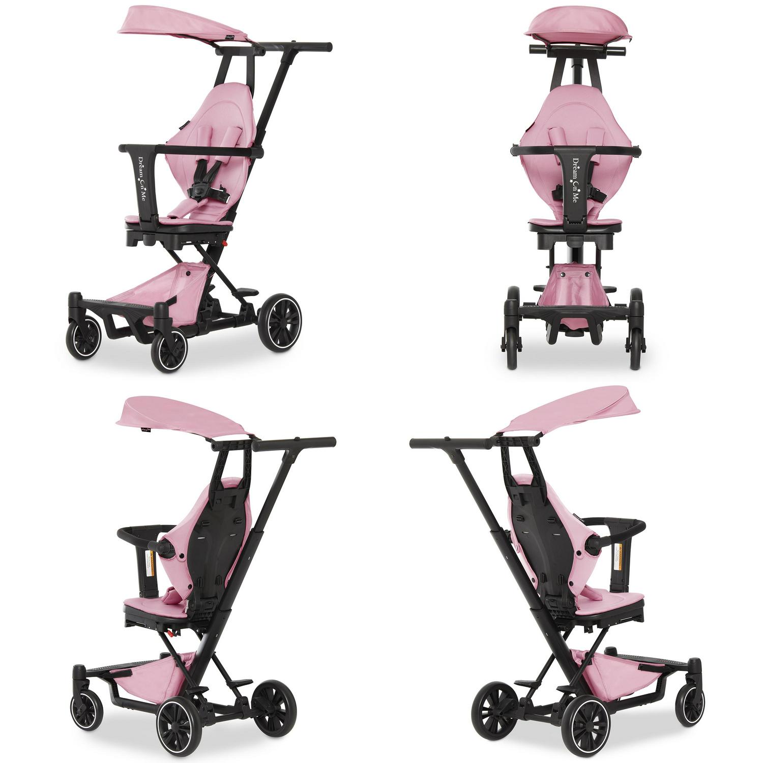 Dream On Me Drift Rider Stroller With Canopy In Pink  Crowdfused