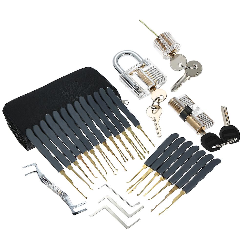 24pcs Lock Unlocking Picking Set Kit Tool For Locksmith Beginners And Professional