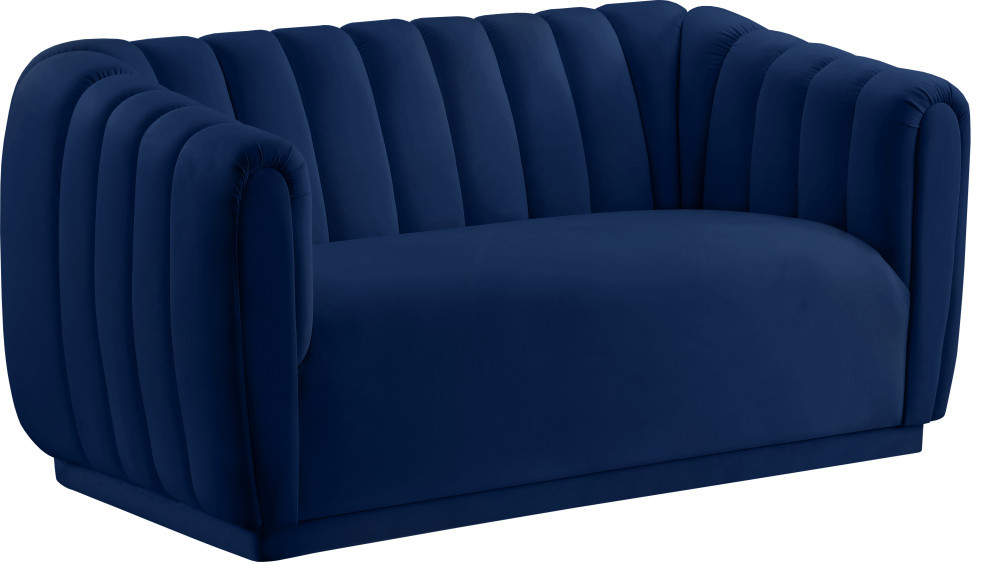 Dixie Velvet Upholstered Chair   Contemporary   Loveseats   by Meridian Furniture  Houzz