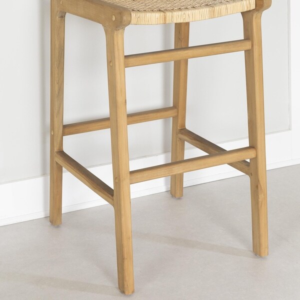 South Shore Balka Rattan Bar Stool， Set of 2