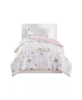 Mi Zone Kids Celia Starry Sky Metallic 3-Pc. Comforter Set， Twin