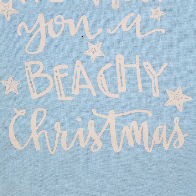 Decorative Towel Wish You A Beachy Christmas 100 Cotton Kitchen Ocean Sand 100525