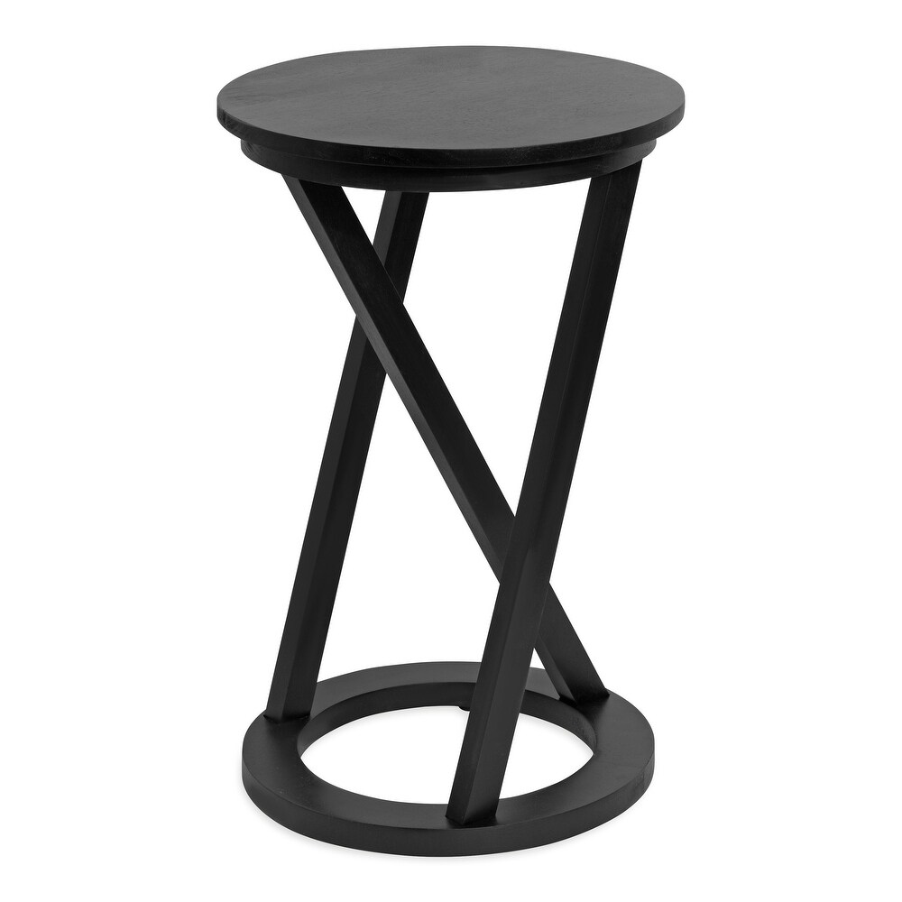 Kate and Laurel Aja Modern Wood Accent Table