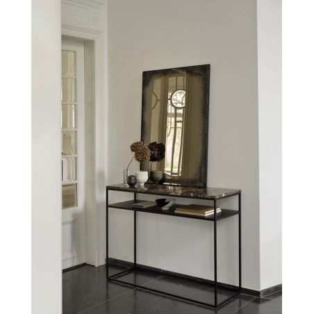 STONE CONSOLE DARK EMPERADOR 120X40X86