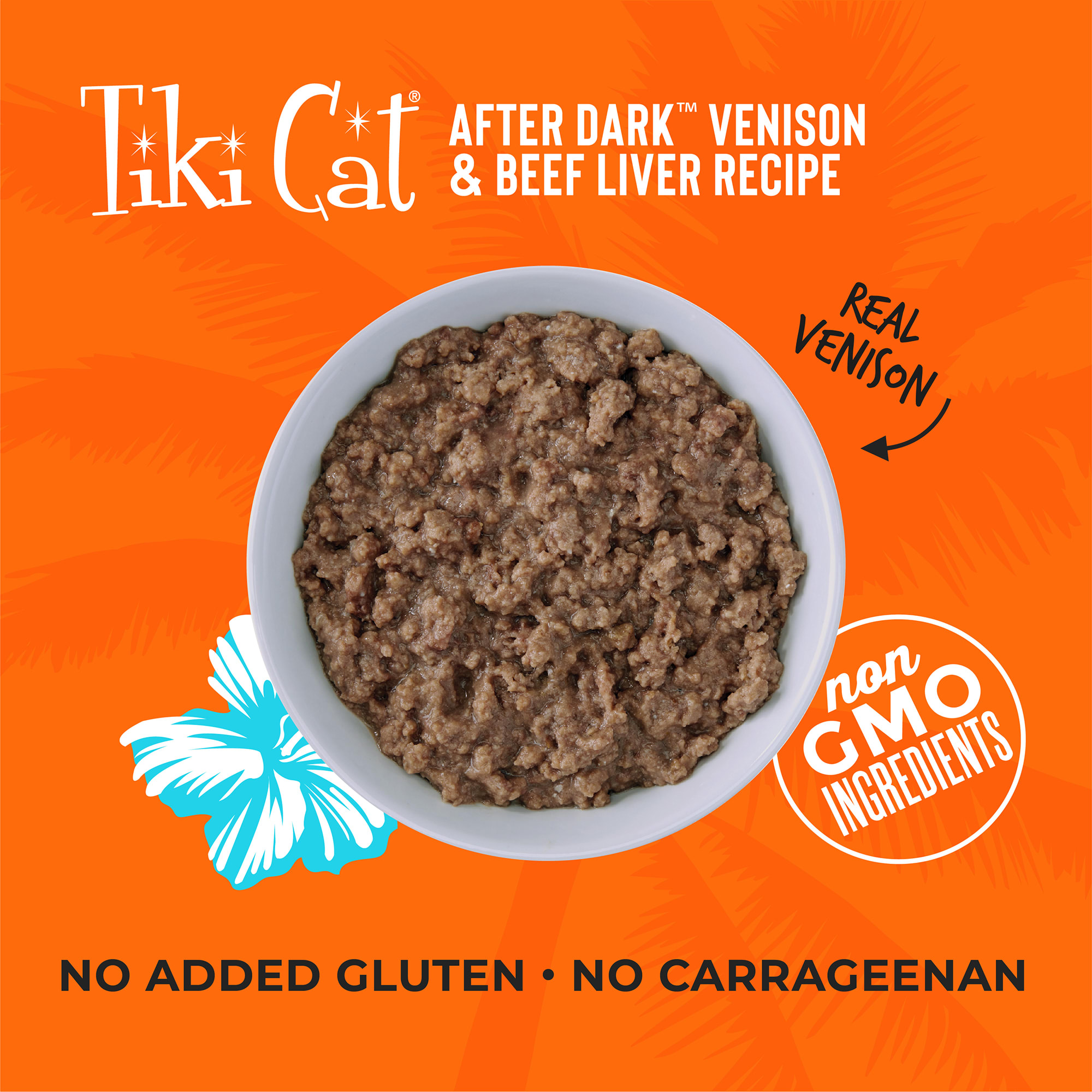 TIKI CAT After Dark Venison Pate Wet Food， 3 oz.