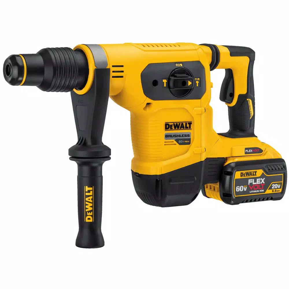 DEWALT FLEXVOLT 60-Volt MAX Brushless 1-9/16 in. SDS MAX Rotary Hammer， (2) FLEXVOLT 9.0Ah Batteries and 1/2 in. Impact Wrench and#8211; XDC Depot