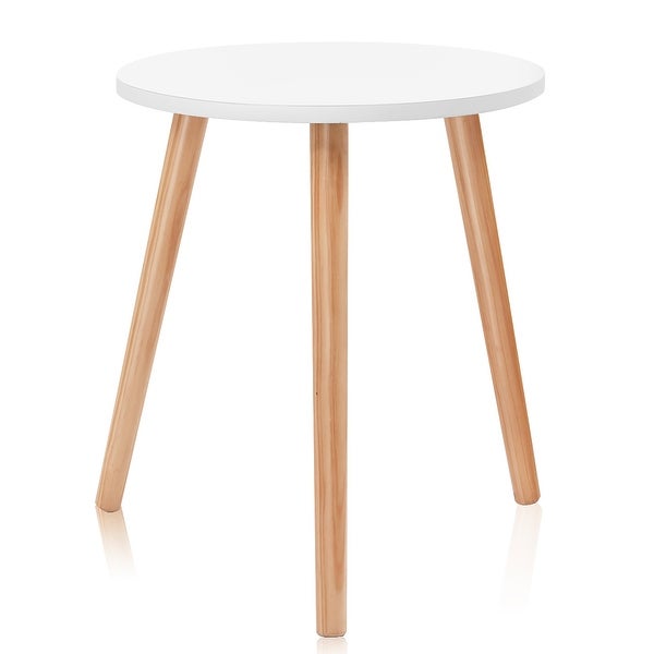 Elegant Round Coffee Side Table with Stable Legs for Home and Office