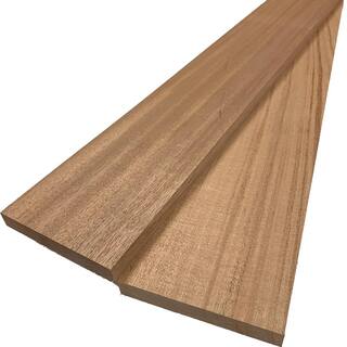 Swaner Hardwood 1 in. x 6 in. x 8 ft. African Mahogany S4S (2-Pack) OL04051696MA