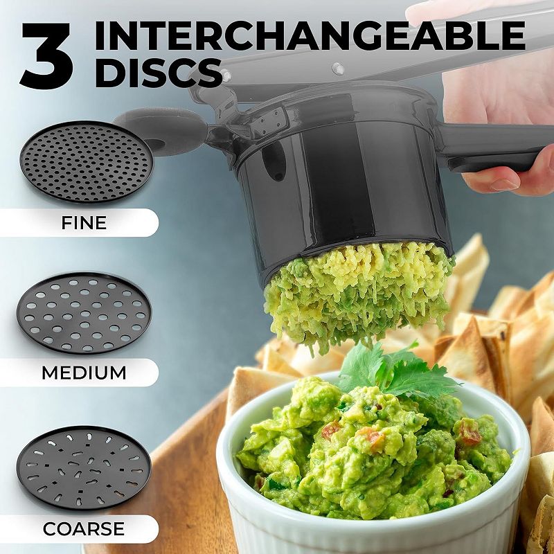 Potato Ricer with 3 Interchangeable Discs