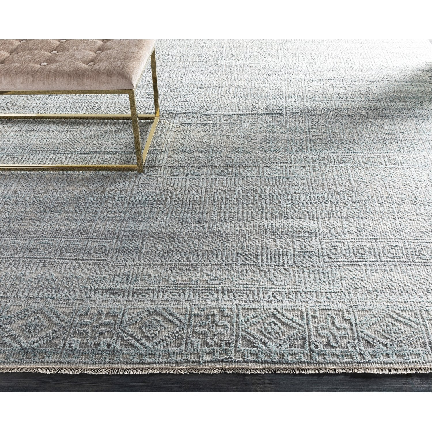 Nobility Hand Knotted Rug in Teal