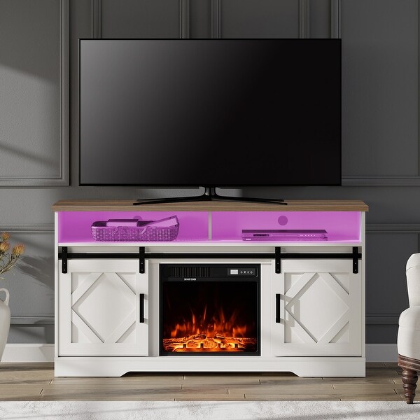 WAMPAT Electric Fireplace TV Stand for TVs Up to 65 Inch - 59