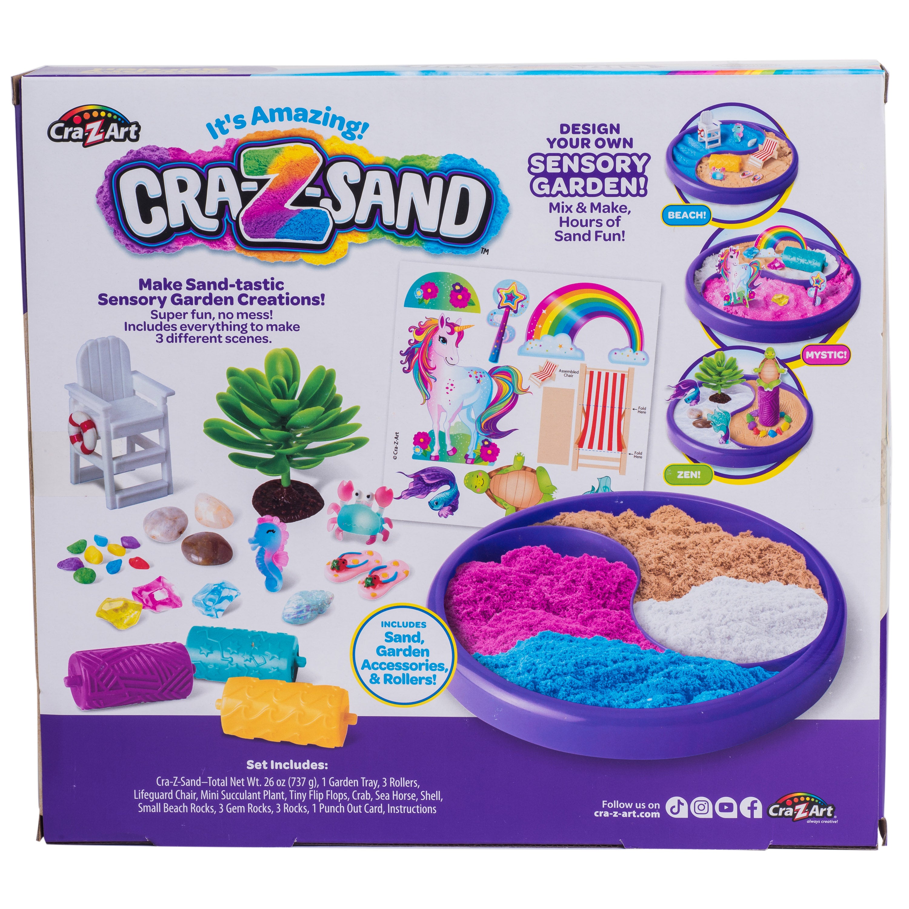 Cra-Z-Art Cra-Z-Sand Satisfying Sensory Sand Garden, Child Ages 6 and up