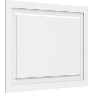 Ekena Millwork 58 in. x 3 ft. x 2 ft. Harrison Raised Panel White PVC Decorative Wall Panel WALP36X26X062HAR