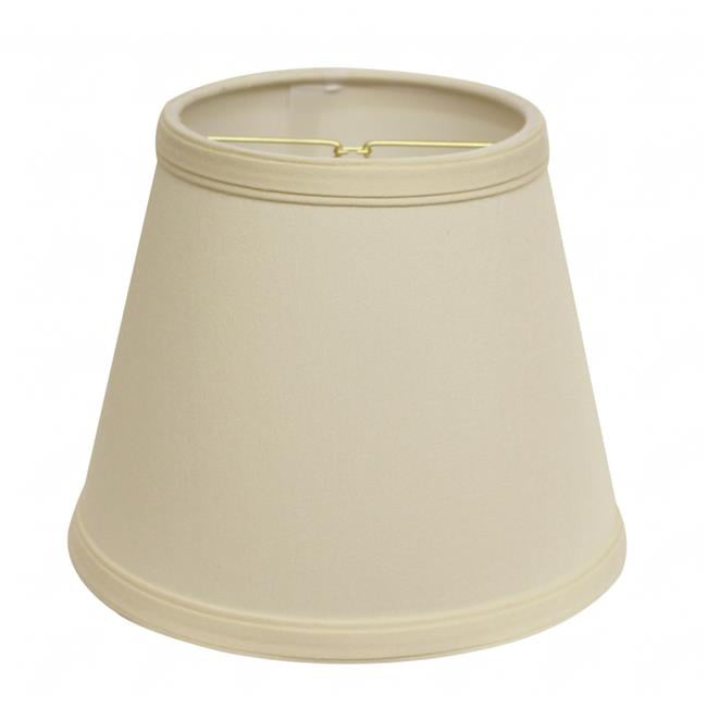 HomeRoots 469930 8 in. Ivory Empire Hardback Slanted No Slub Lampshadeand Egg