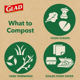 Glad 2.6 Gal. Compostable Green Trash Bags (22-Count) 1258779270