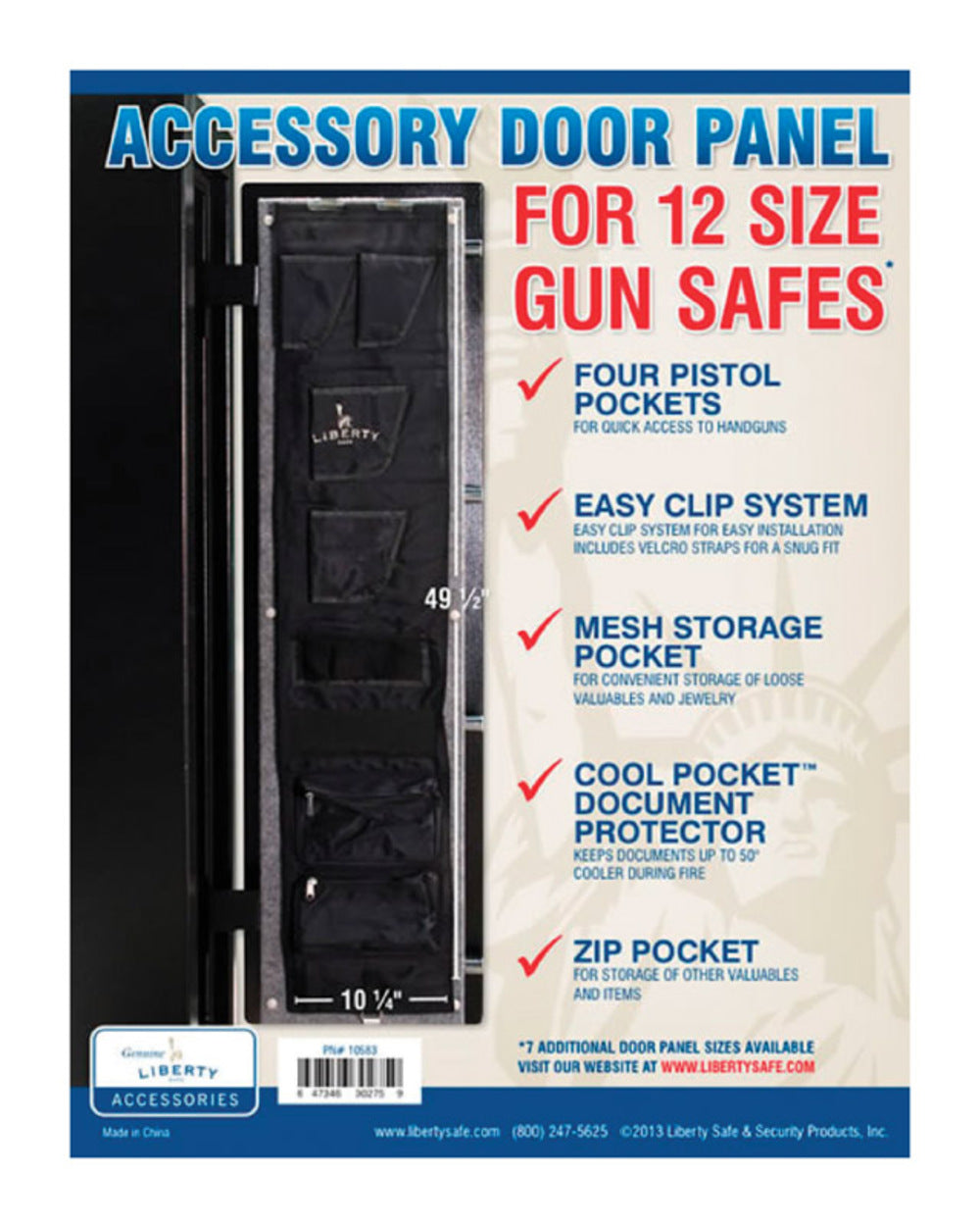 GUN SAFE ACCESRY DR PANL