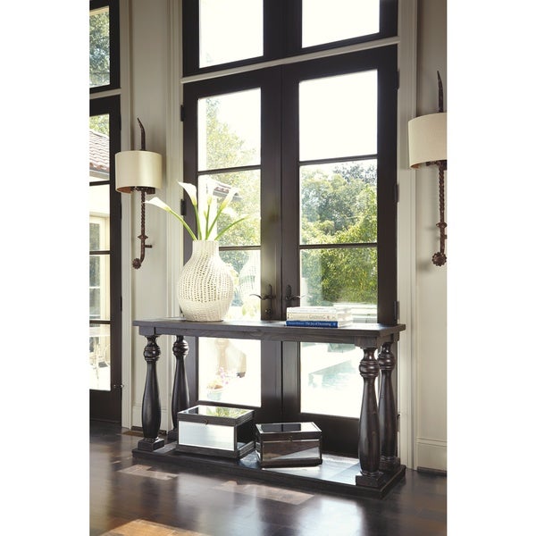 Mallacar Black Sofa Table